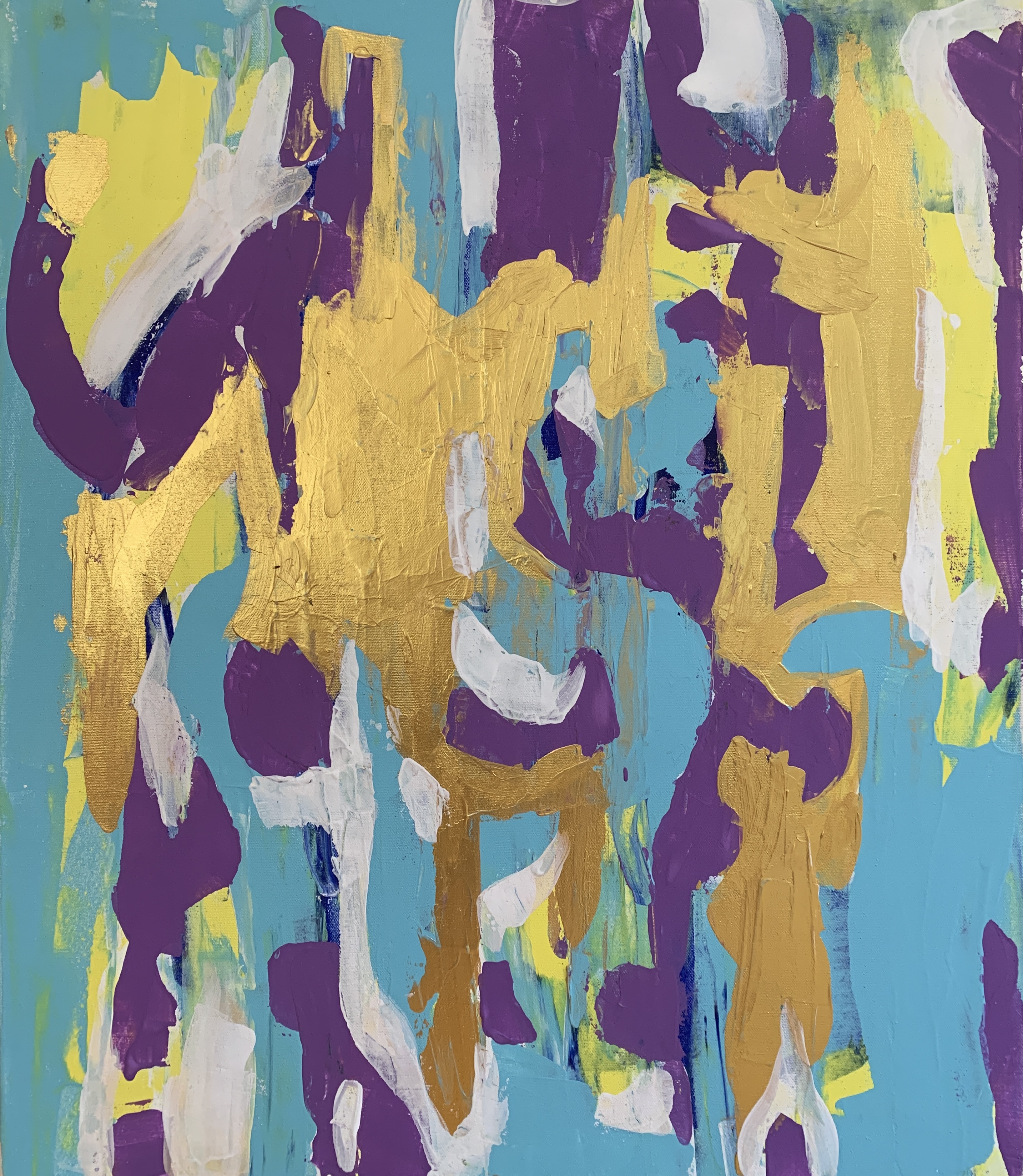 abstrakte malerei, bild, licht und dunkel